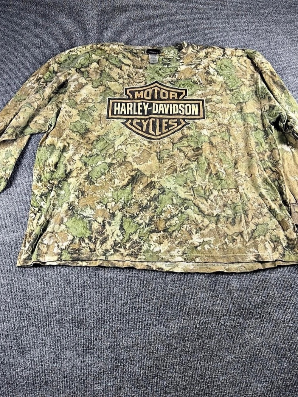 Harley-Davidson Las Vegas Harley-Davidson Camo Long Sleeve Green 2XL